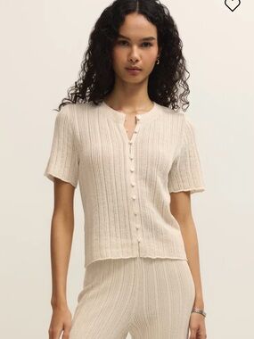 Z Supply Starboard Crochet Linen Top - NWT